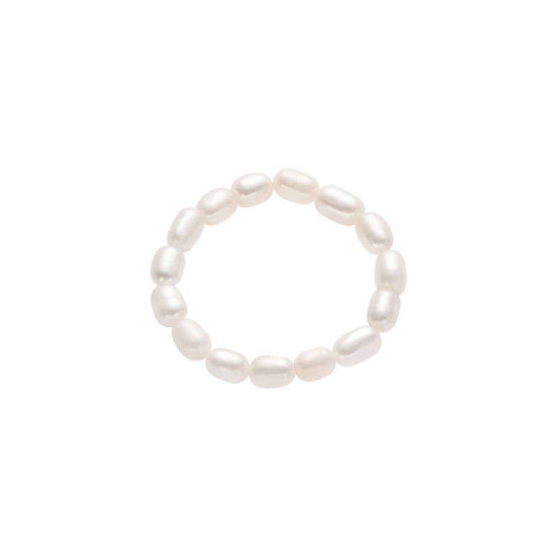 S925 Sterling Silver Natural Freshwater Small Pearl Bracelet – Niche Beaded - RareGloo