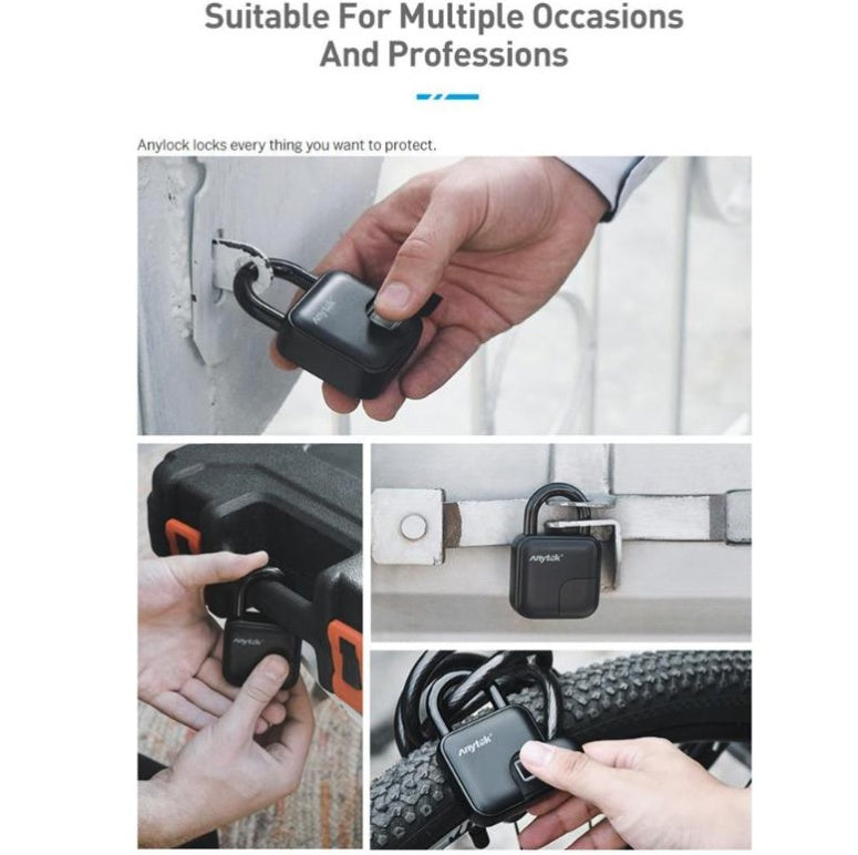 Anylock Intelligent Fingerprint Padlock - RareGloo