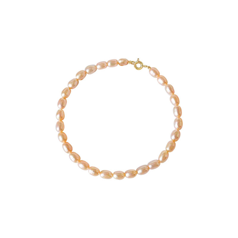 S925 Sterling Silver Natural Freshwater Small Pearl Bracelet – Niche Beaded - RareGloo