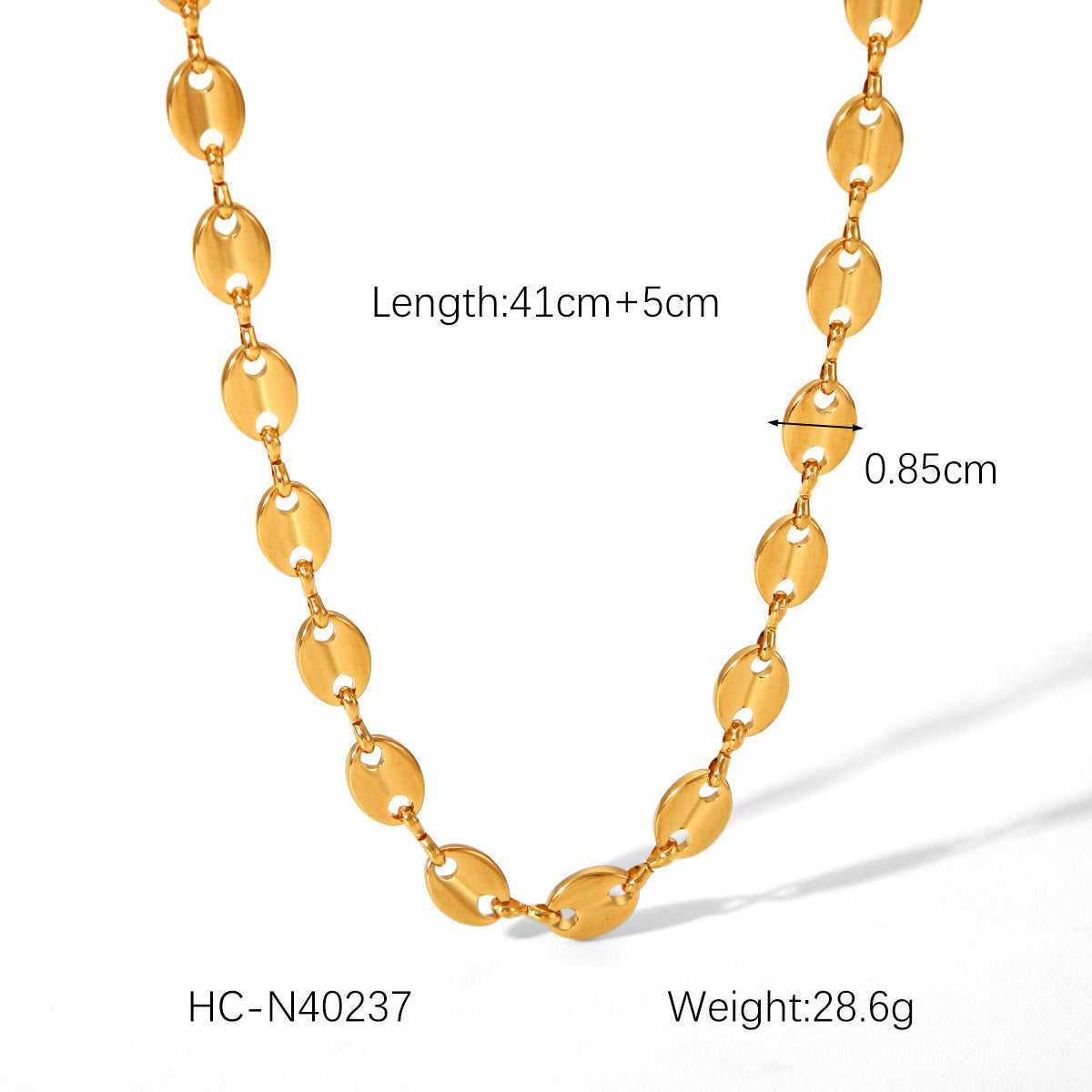 Fashion 18K Gold Plated Handmade Chain Ball Bead Chain - RareGloo