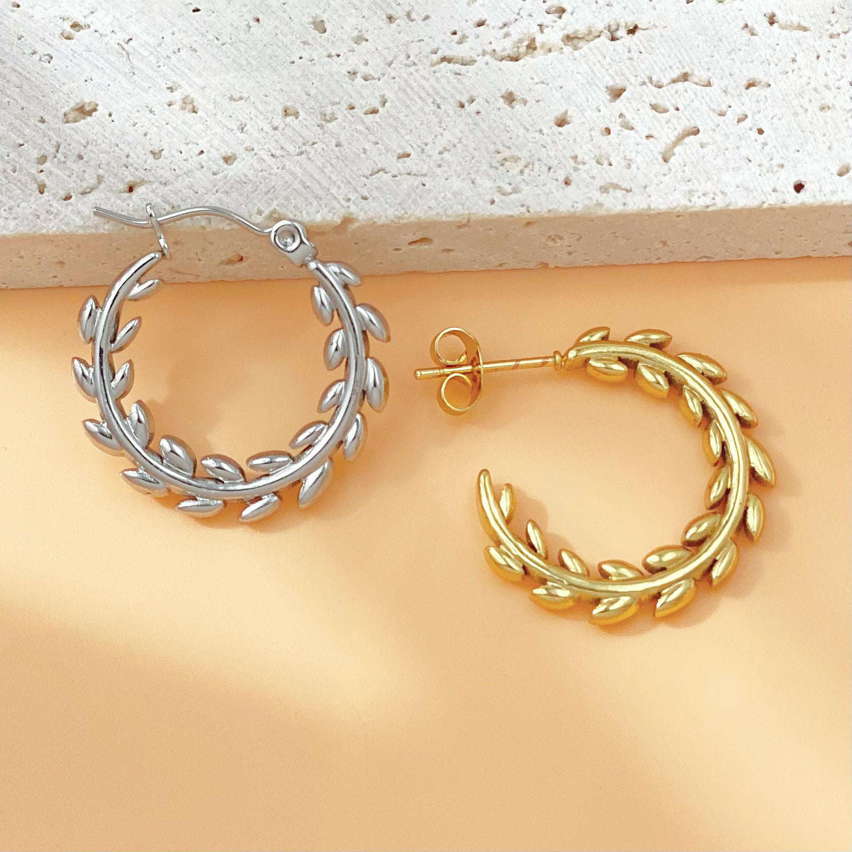 Stainless Steel High-grade Light Luxury Wheat Earrings - RareGloo
