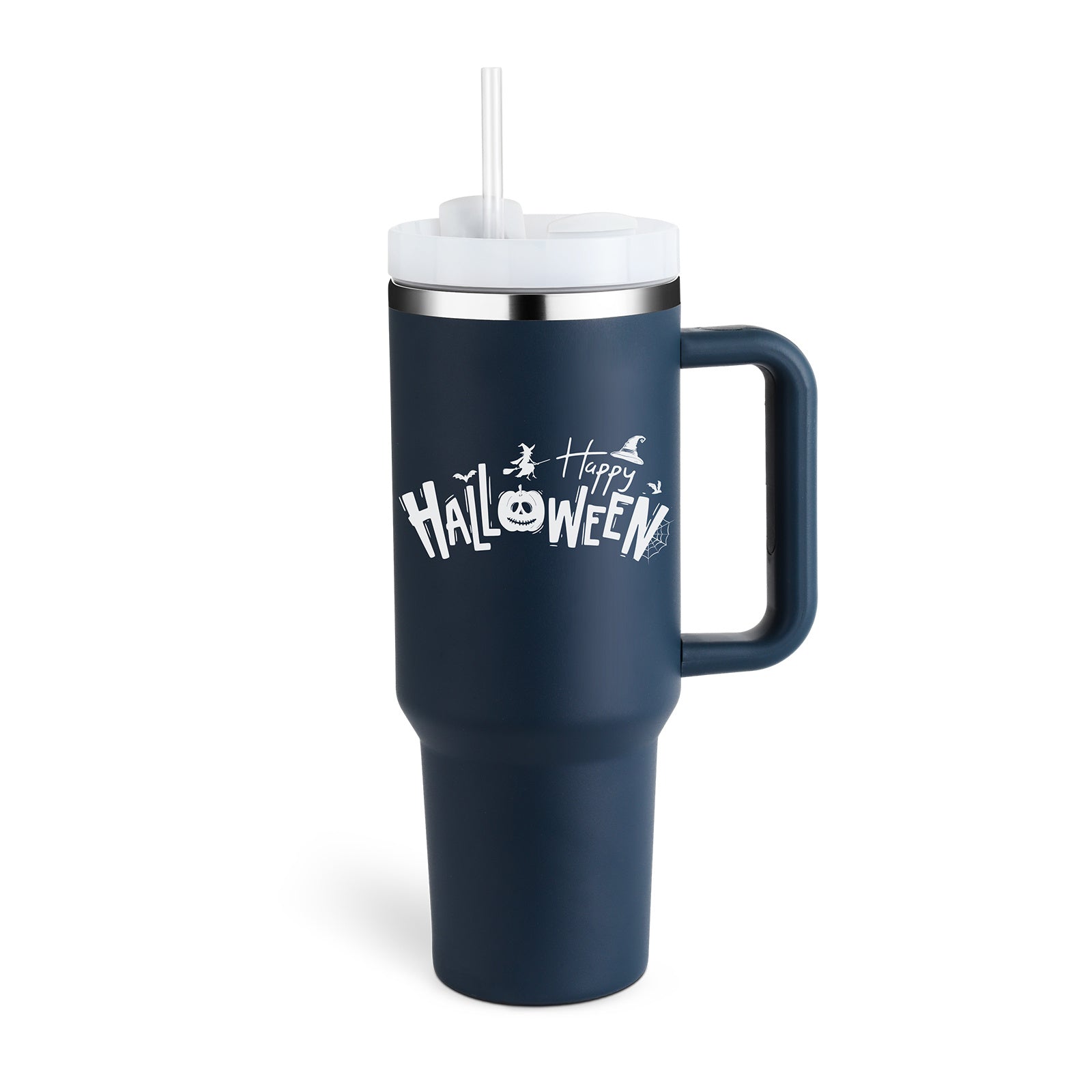 40 Oz Tumbler With Handle Straw – Insulated Stainless Steel Spill Proof Vacuum Coffee Cup - RareGloo
