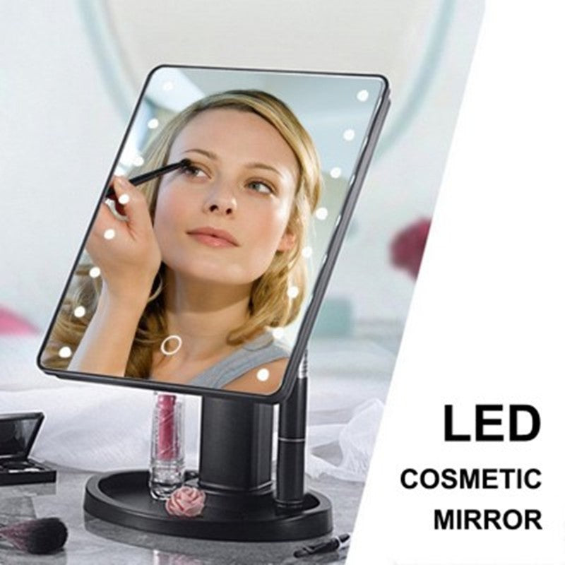 Portable 360° Touch LED Makeup Mirror - RareGloo