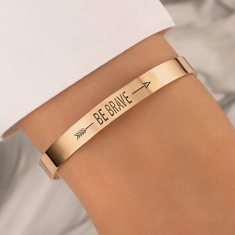 Bow Letter Personality Geometric Irregular Bracelet - RareGloo