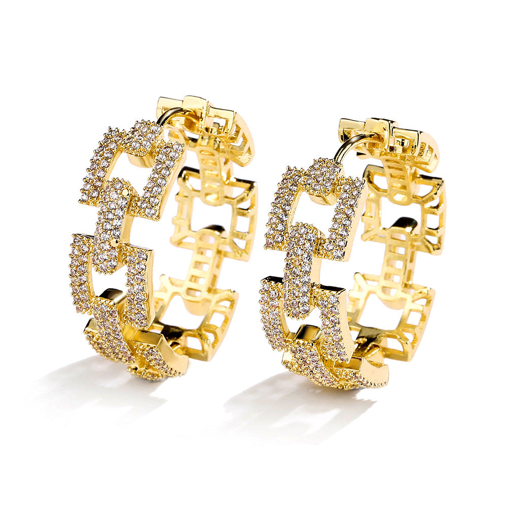 Women's Affordable Luxury Fashion Zircon Earrings - RareGloo