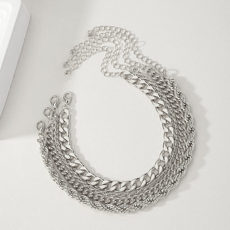 Vintage Hemp Flowers Chain Twin Bracelet - RareGloo
