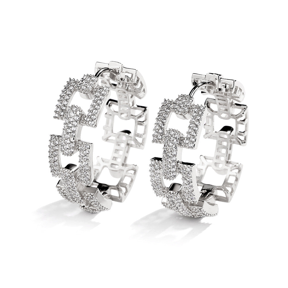 Women's Affordable Luxury Fashion Zircon Earrings - RareGloo