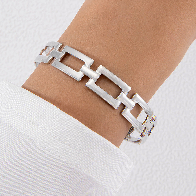 Bow Letter Personality Geometric Irregular Bracelet - RareGloo