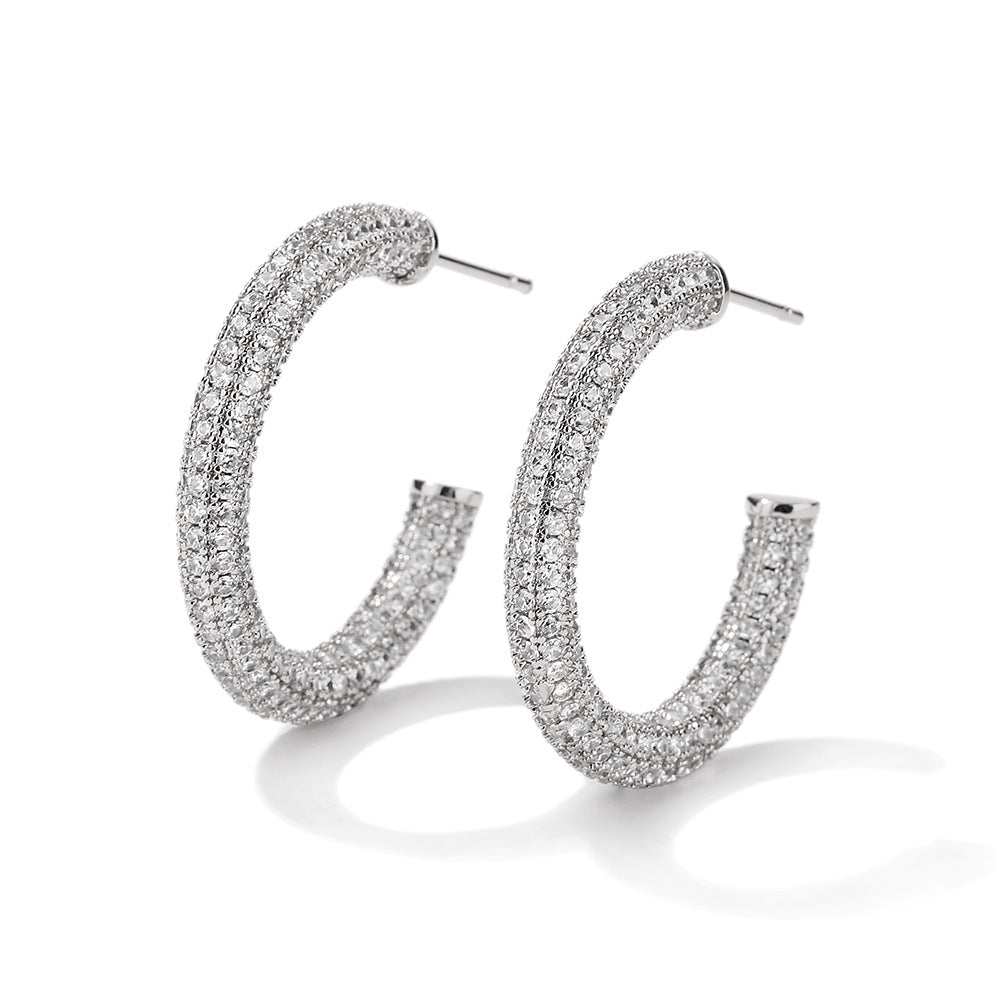 Women's Affordable Luxury Fashion Zircon Earrings - RareGloo