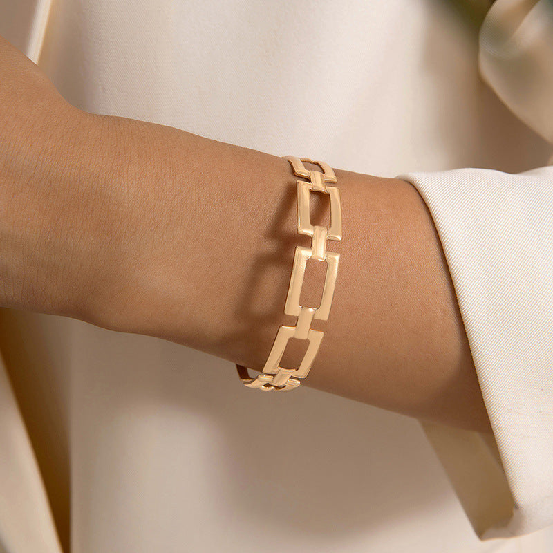 Bow Letter Personality Geometric Irregular Bracelet - RareGloo