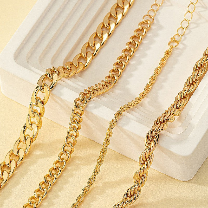 Vintage Hemp Flowers Chain Twin Bracelet - RareGloo