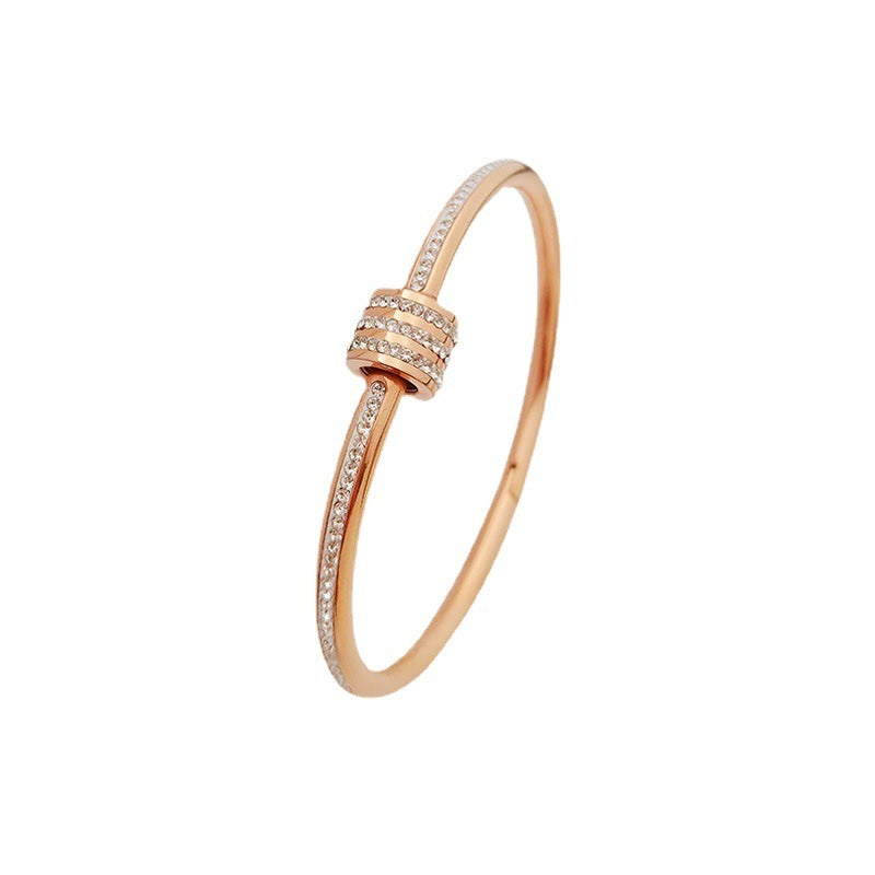 Bracelet With Roller – Rose Gold Elegance - RareGloo