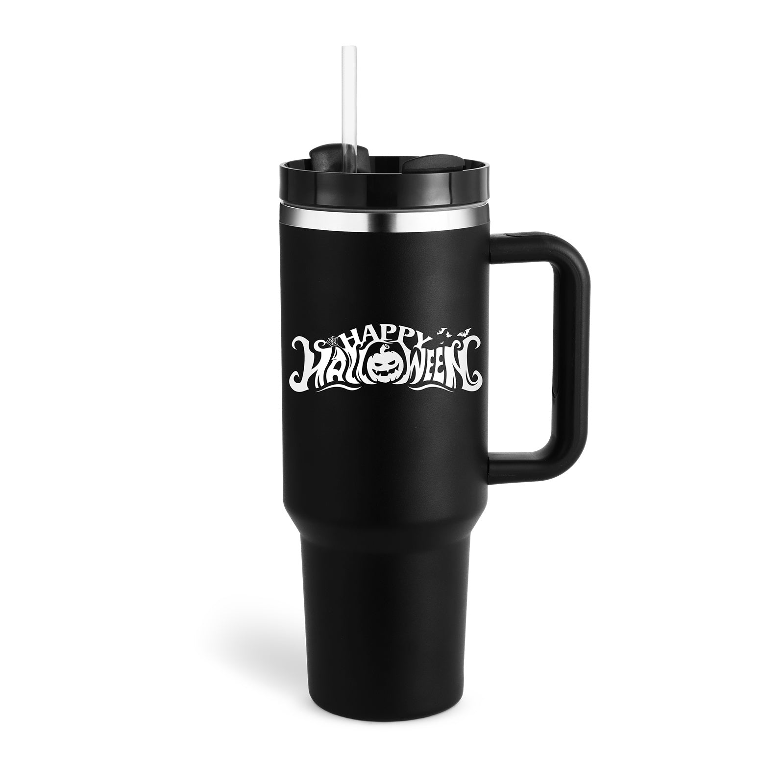 40 Oz Tumbler With Handle Straw – Insulated Stainless Steel Spill Proof Vacuum Coffee Cup - RareGloo