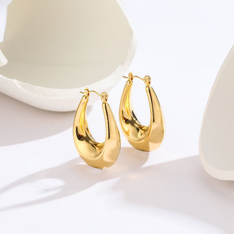 Earring Exaggerated Oval Style - RareGloo