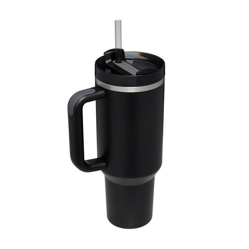 40 Oz Tumbler With Handle Straw – Insulated Stainless Steel Spill Proof Vacuum Coffee Cup - RareGloo