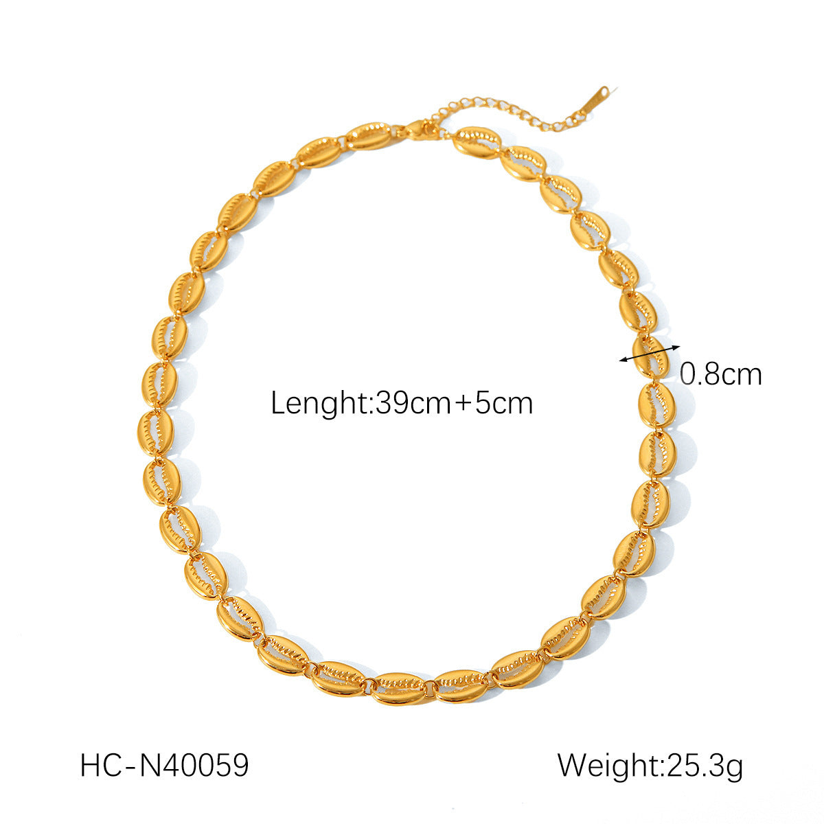 Fashion 18K Gold Plated Handmade Chain Ball Bead Chain - RareGloo